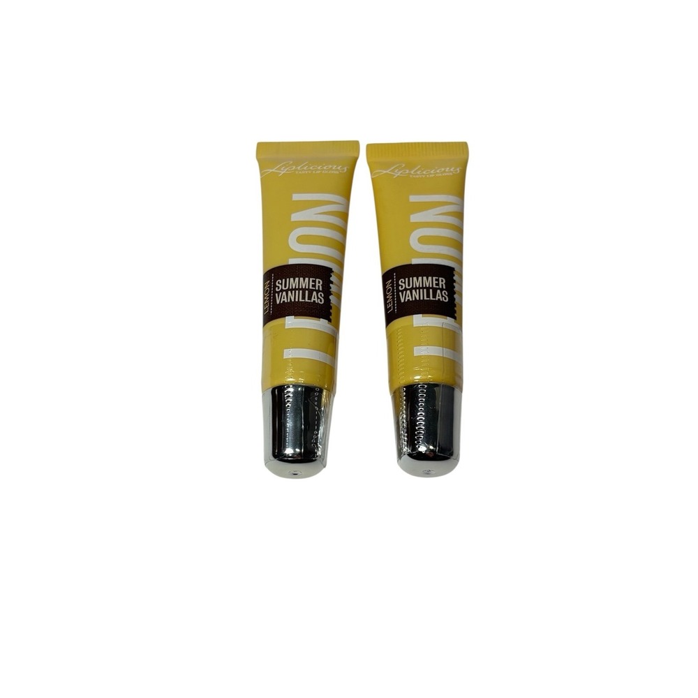 Bath & Body Works Liplicious Lemon Summer Vanillas Tasty Lip Gloss Set of 2